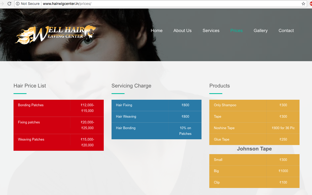 Well Hair Weaving Bonding Center Website Dhamma Technologies