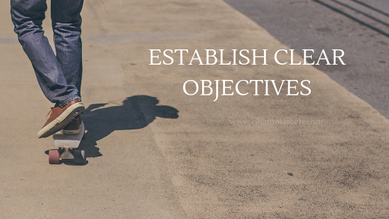  ESTABLISH CLEAR OBJECTIVES